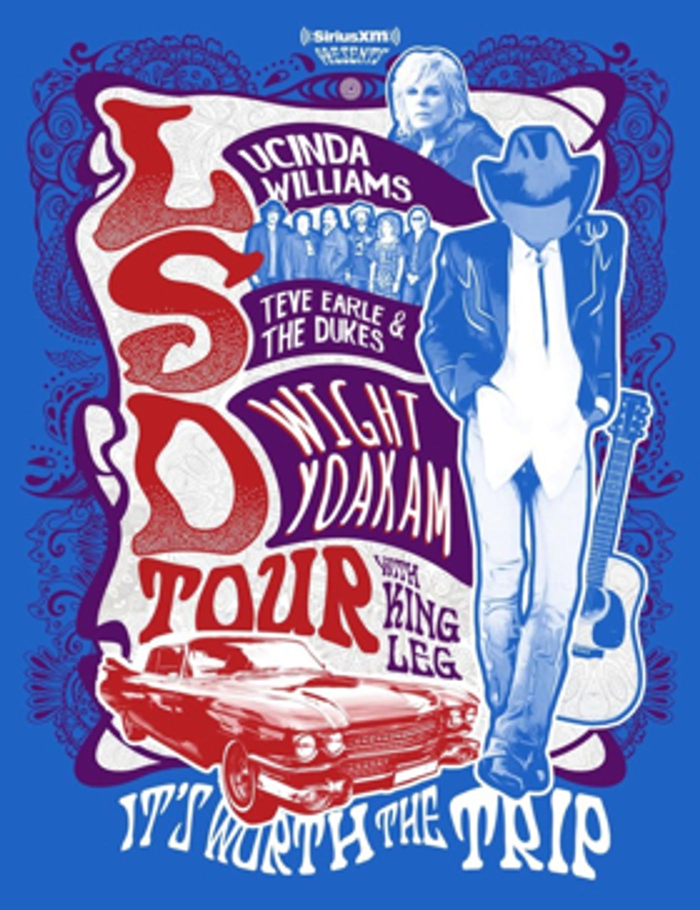 Lucinda Williams, Steve Earle, & Dwight Yoakam
Join Forces For LSD Tour Lucinda Williams, Steve Earle, & Dwight Yoakam
Join Forces For LSD Tour Image