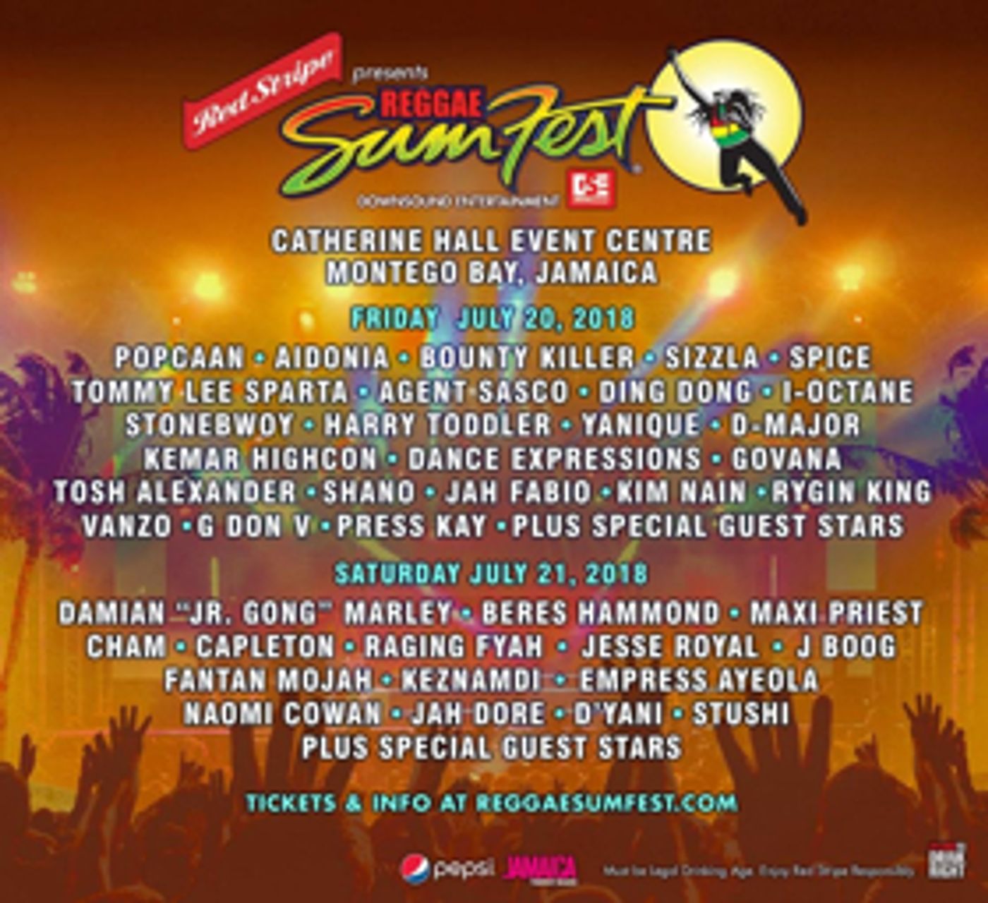 Red Stripe Presents Reggae Sumfest, Jamaica's Largest Music Fest Announces Lineup  Image