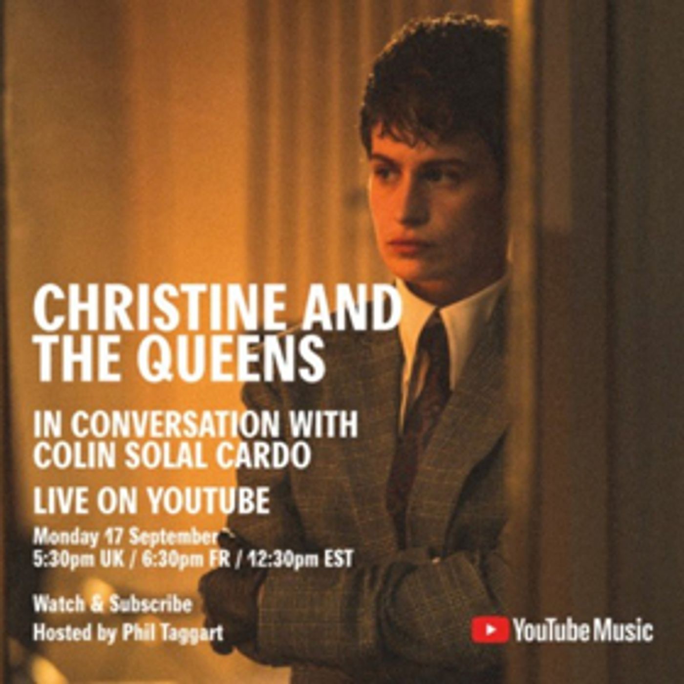 Christine and The Queens Live Q&A Today On YouTube With Video Director Colin Solal Cardo Christine and The Queens Live Q&A Today On YouTube With Video Director Colin Solal Cardo Image