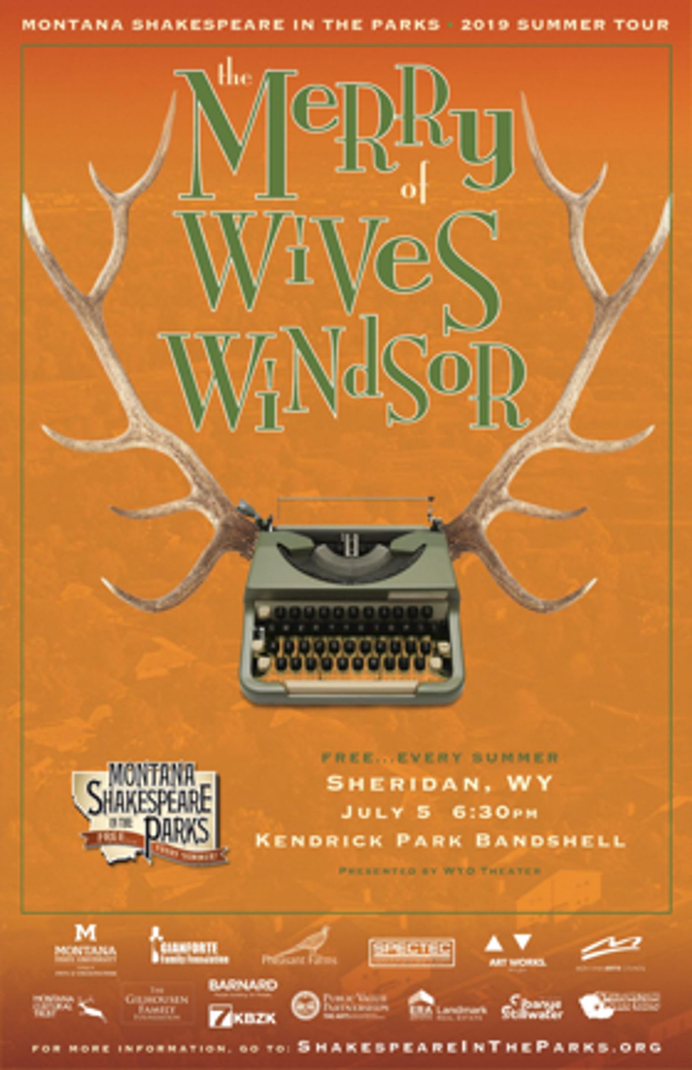 The WYO Theater Presents Montana Shakespeare in the Parks Performing THE MERRY WIVES OF WINDSOR The WYO Theater Presents Montana Shakespeare in the Parks Performing THE MERRY WIVES OF WINDSOR Image