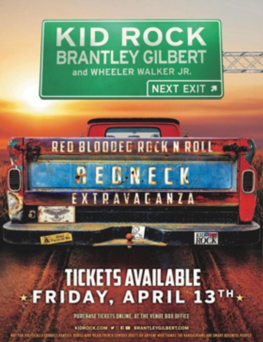 Country Music Star Brantley Gilbert to Join Kid Rock for Red Blooded Rock N Roll Redneck Extravaganza Tour Image