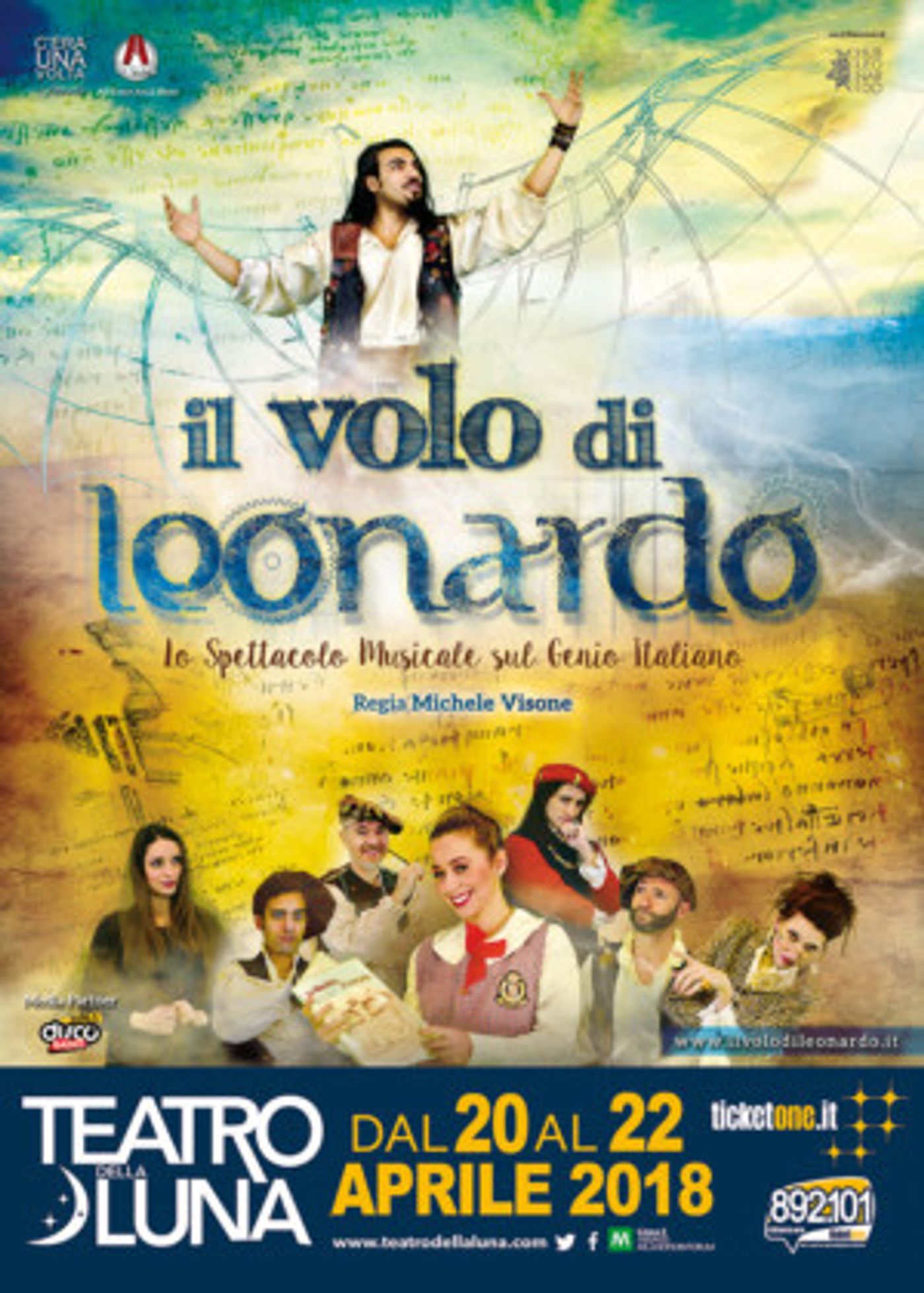 IL VOLO DI LEONARDO. Dal 20 al 22 aprile a Milano prende vita il musical su Leonardo da Vinci IL VOLO DI LEONARDO. Dal 20 al 22 aprile a Milano prende vita il musical su Leonardo da Vinci Image