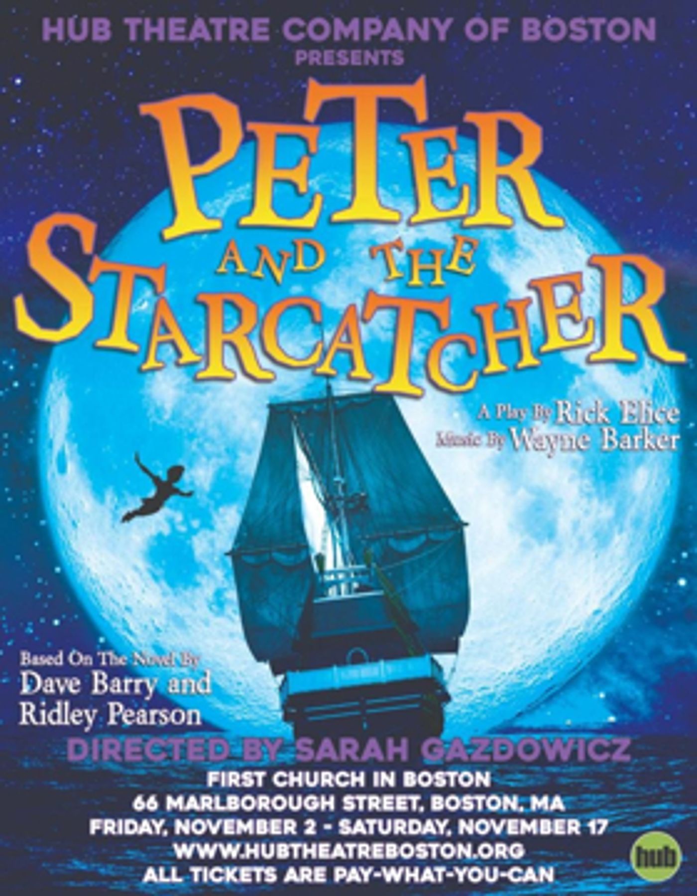 Hub Theatre Co Announces PETER AND THE STARCATCHER Hub Theatre Co Announces PETER AND THE STARCATCHER Image