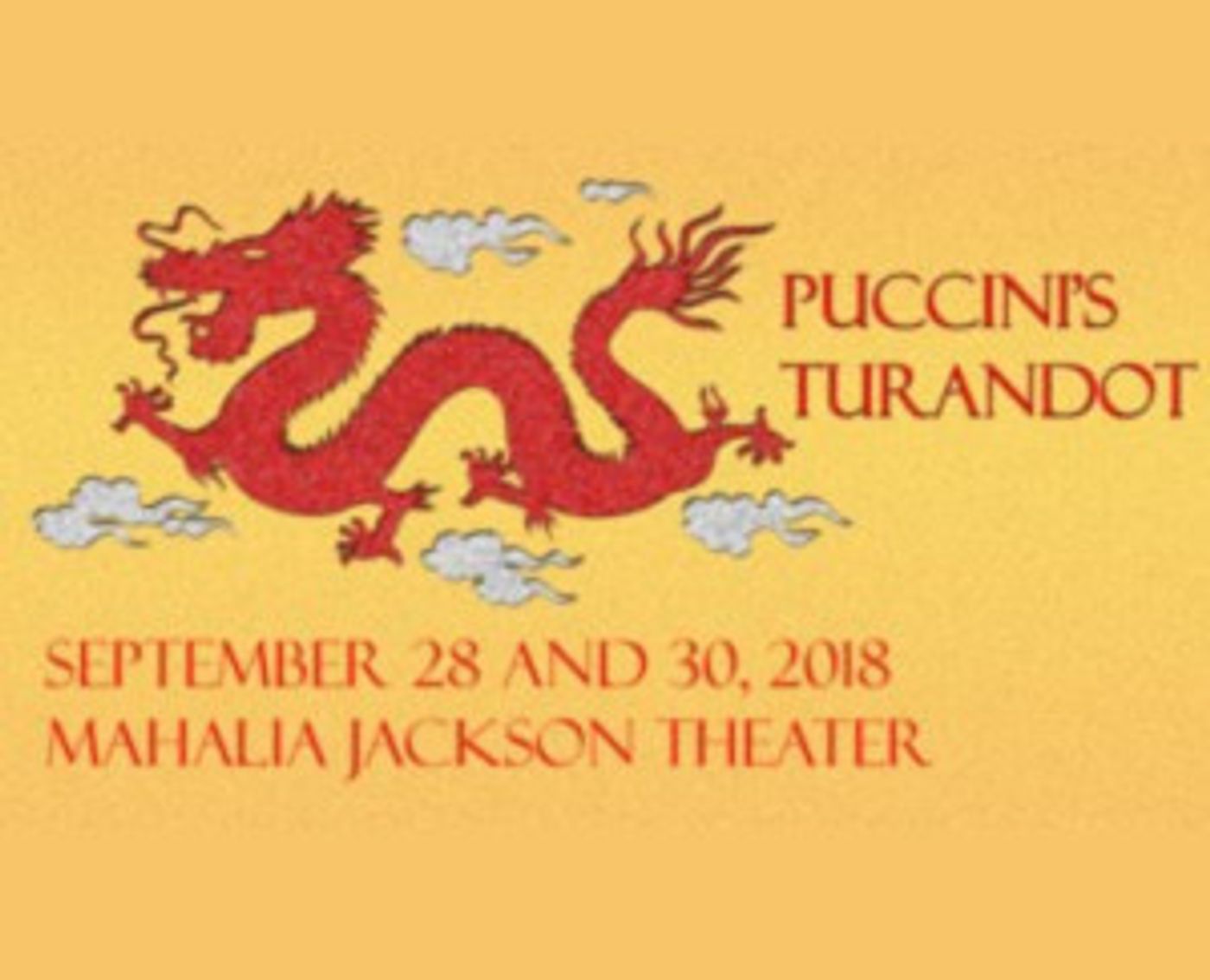 TURANDOT Comes To Mahalia Jackson Theater For The Performing Arts Today  Image
