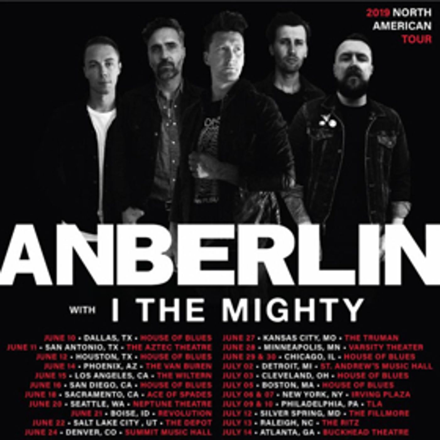 I the Mighty Announces Upcoming Tour with Anberlin I the Mighty Announces Upcoming Tour with Anberlin Image