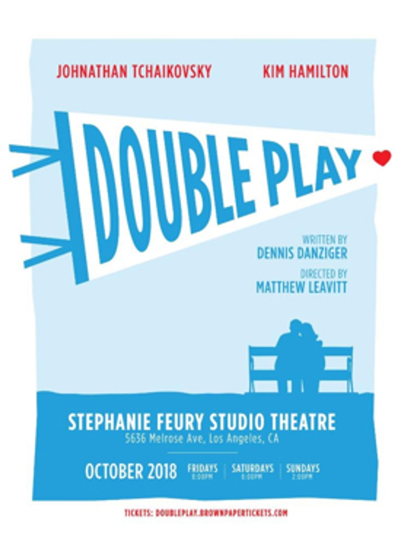 World Premiere Comedy DOUBLE PLAY Opens Oct. 5 at Stephanie Feury Stage Theatre World Premiere Comedy DOUBLE PLAY Opens Oct. 5 at Stephanie Feury Stage Theatre Image