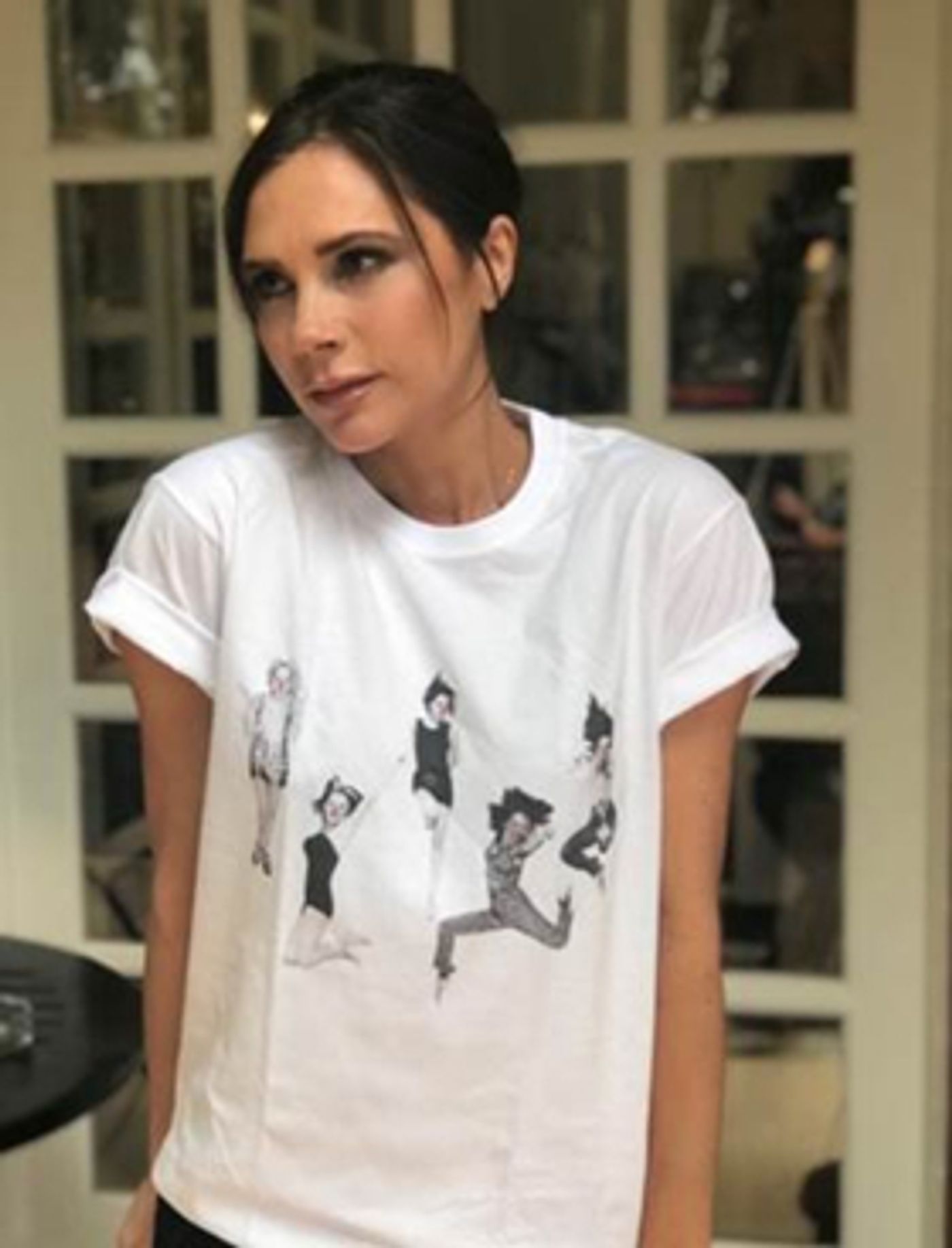 Victoria Beckham Designs Limited Edition Spice Girls T-Shirt For Red Nose Day  Image