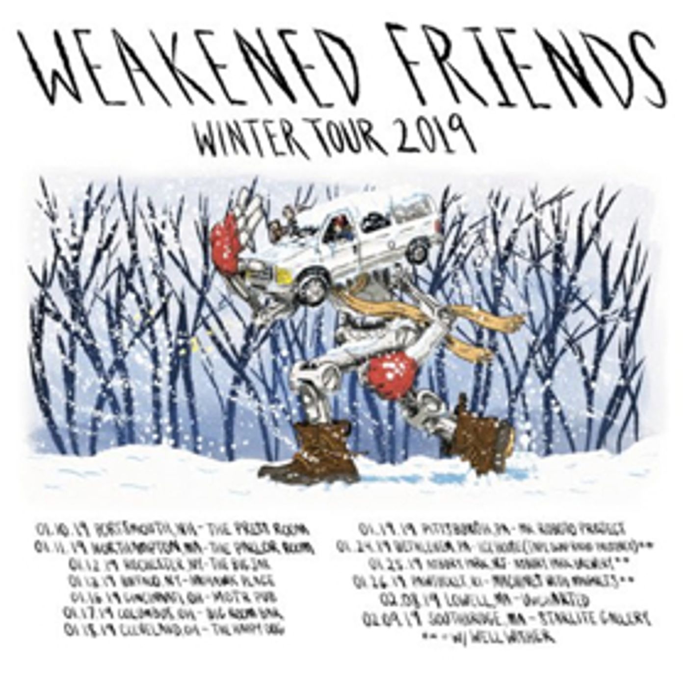 Weakened Friends Announce Winter US Tour Dates Weakened Friends Announce Winter US Tour Dates Image