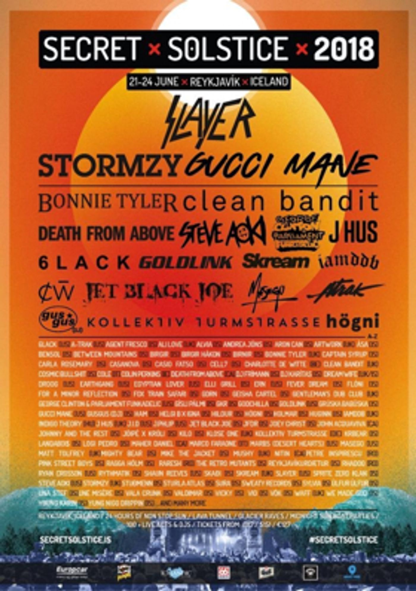 Iceland's Secret Solstice Announces Phase 3 Lineup Iceland's Secret Solstice Announces Phase 3 Lineup Image