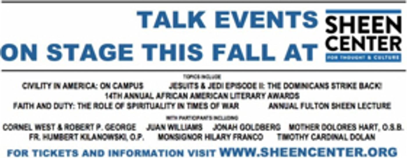 Talk Events At The Sheen Center Feature Mother Dolores Hart, Juan Williams & More  Image