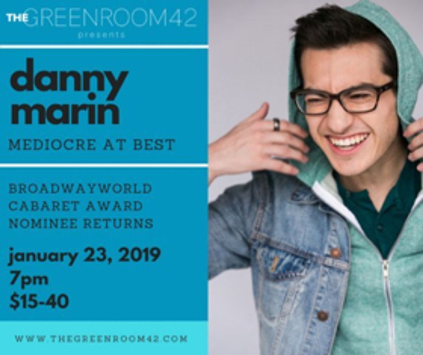 Danny Marin's Back With An All New Cabaret: MEDIOCRE AT BEST  Image