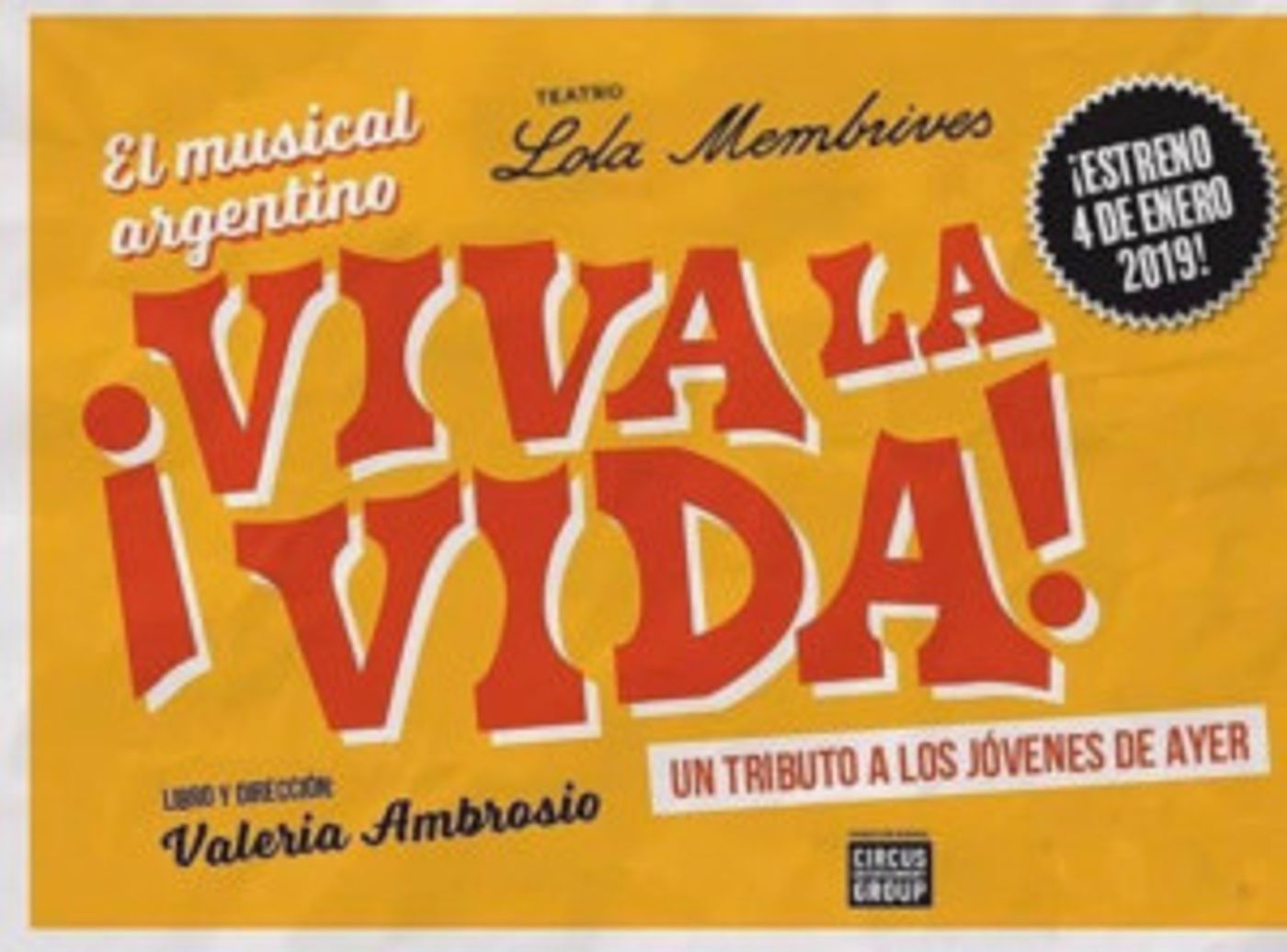 VIVA LA VIDA at Lola Membrives  Image