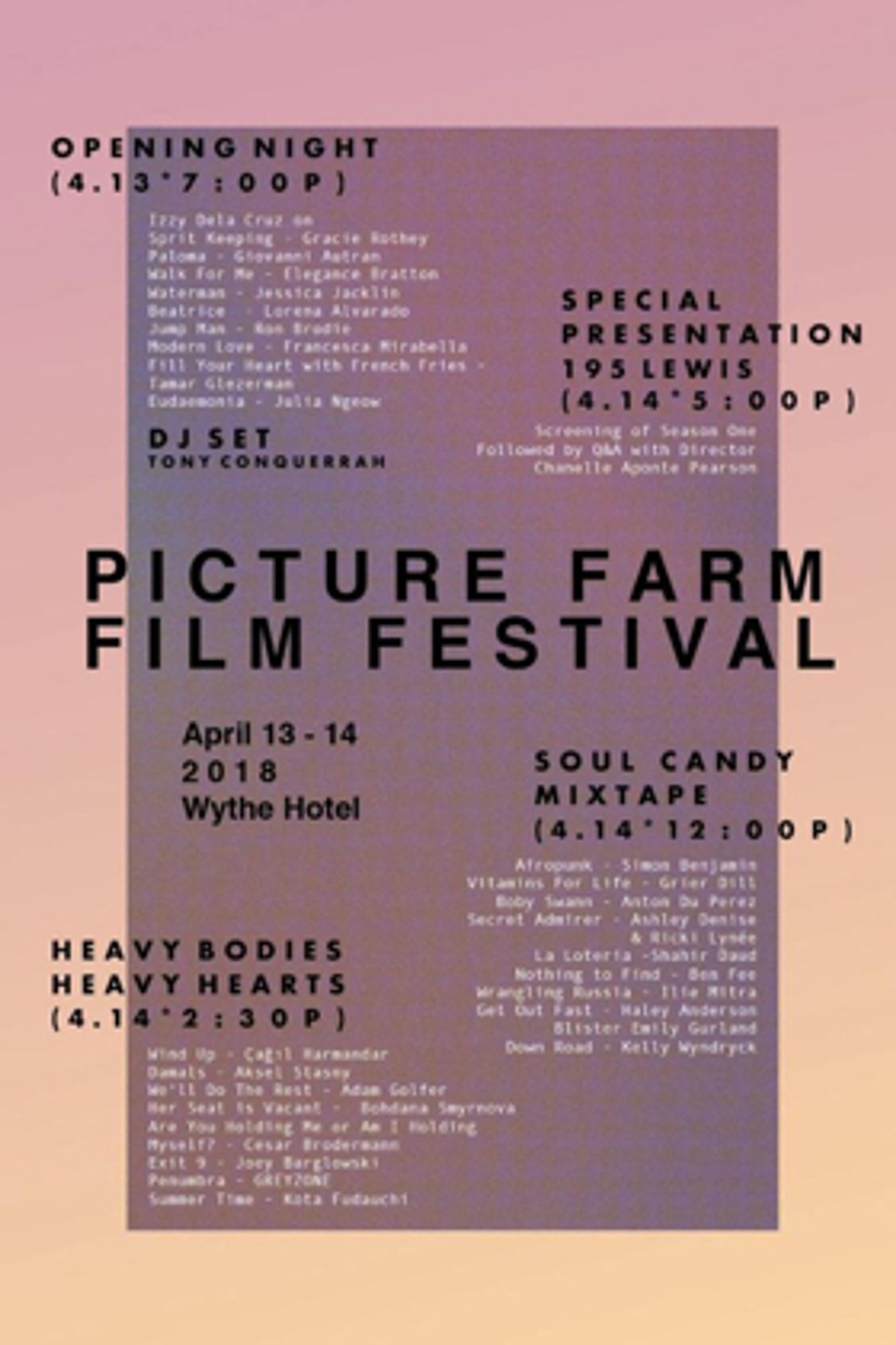 5th Annual Picture Farm Film Festival in Brooklyn Announces Lineup and Mentorship Jury 5th Annual Picture Farm Film Festival in Brooklyn Announces Lineup and Mentorship Jury Image