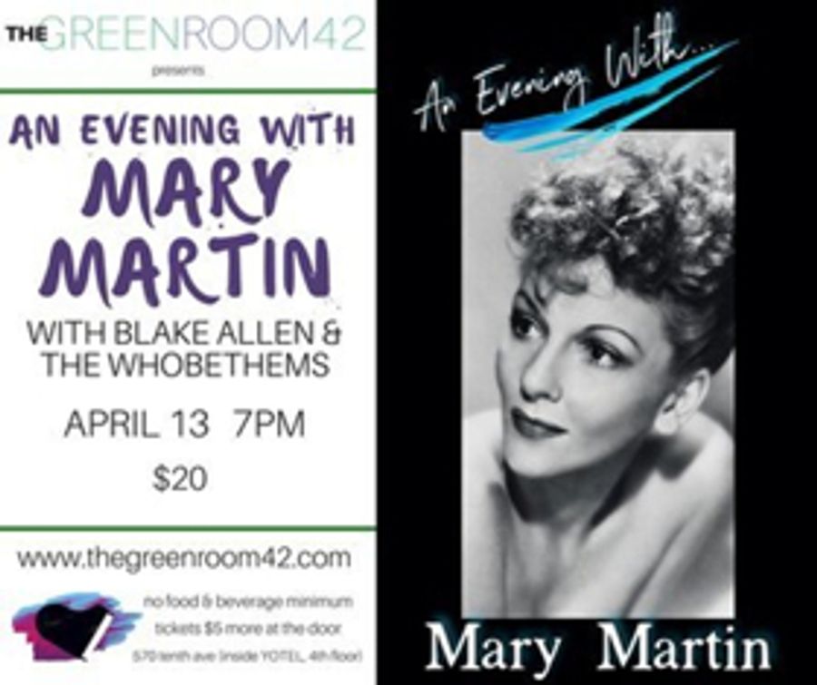 American Actress Mary Martin Comes Back to Life in One Night Only Times Square Concert Image