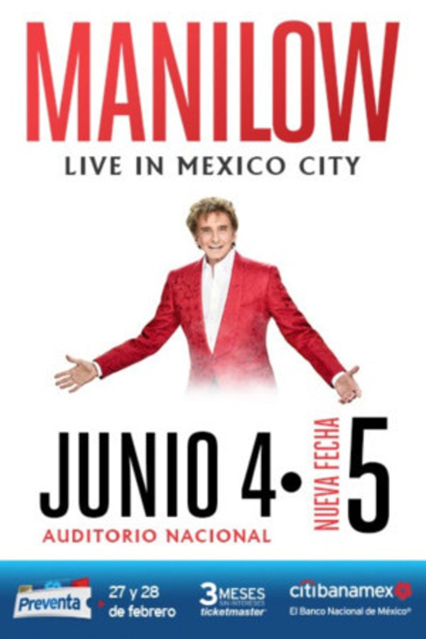 Barry Manilow Comes to Ocesa Teatro in MANILOW: LIVE IN MEXICO CITY 6/4  Image