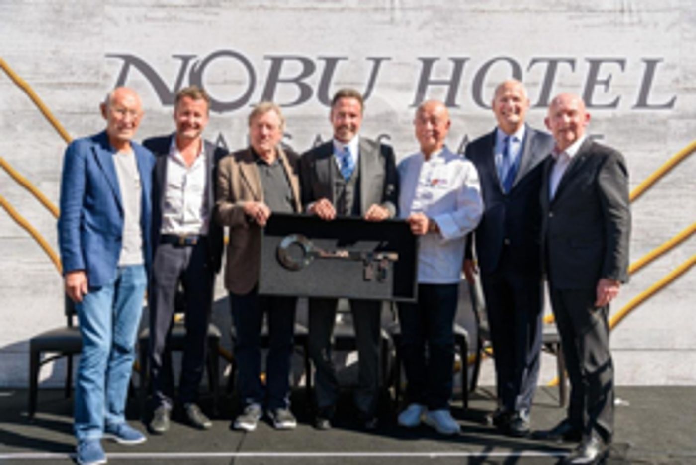 Caesars Entertainment CEO Mark Frissora and Nobu Partners Announce Ten-Year Extension at Caesars Palace Caesars Entertainment CEO Mark Frissora and Nobu Partners Announce Ten-Year Extension at Caesars Palace Image