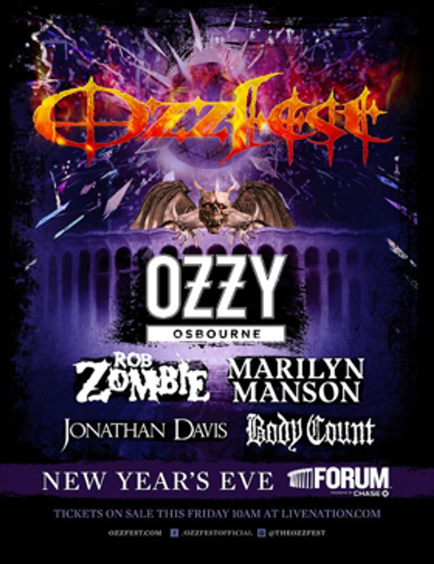 Celebrate New Years Eve With Ozzfest In Los Angeles Celebrate New Years Eve With Ozzfest In Los Angeles Image