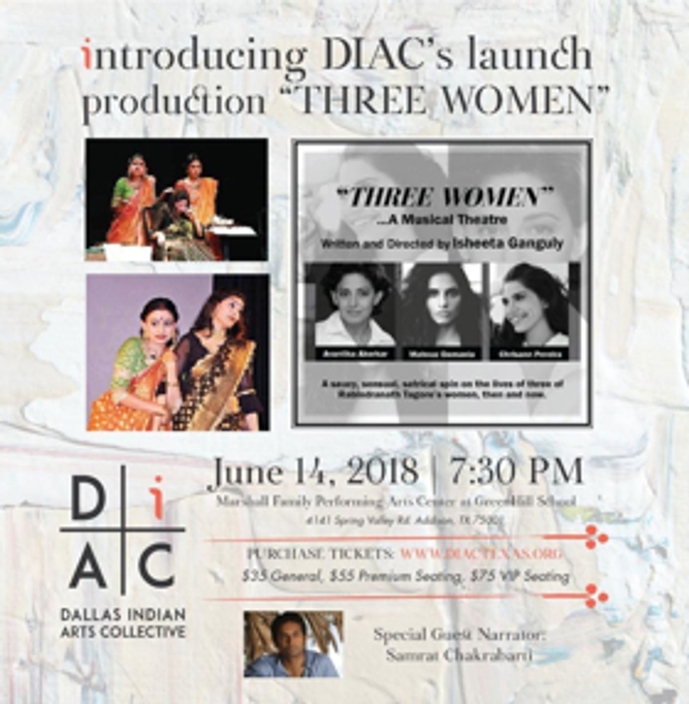 Multi-Disciplinary Indian Arts Non-Profit Launches In Dallas, With THREE WOMEN  Image