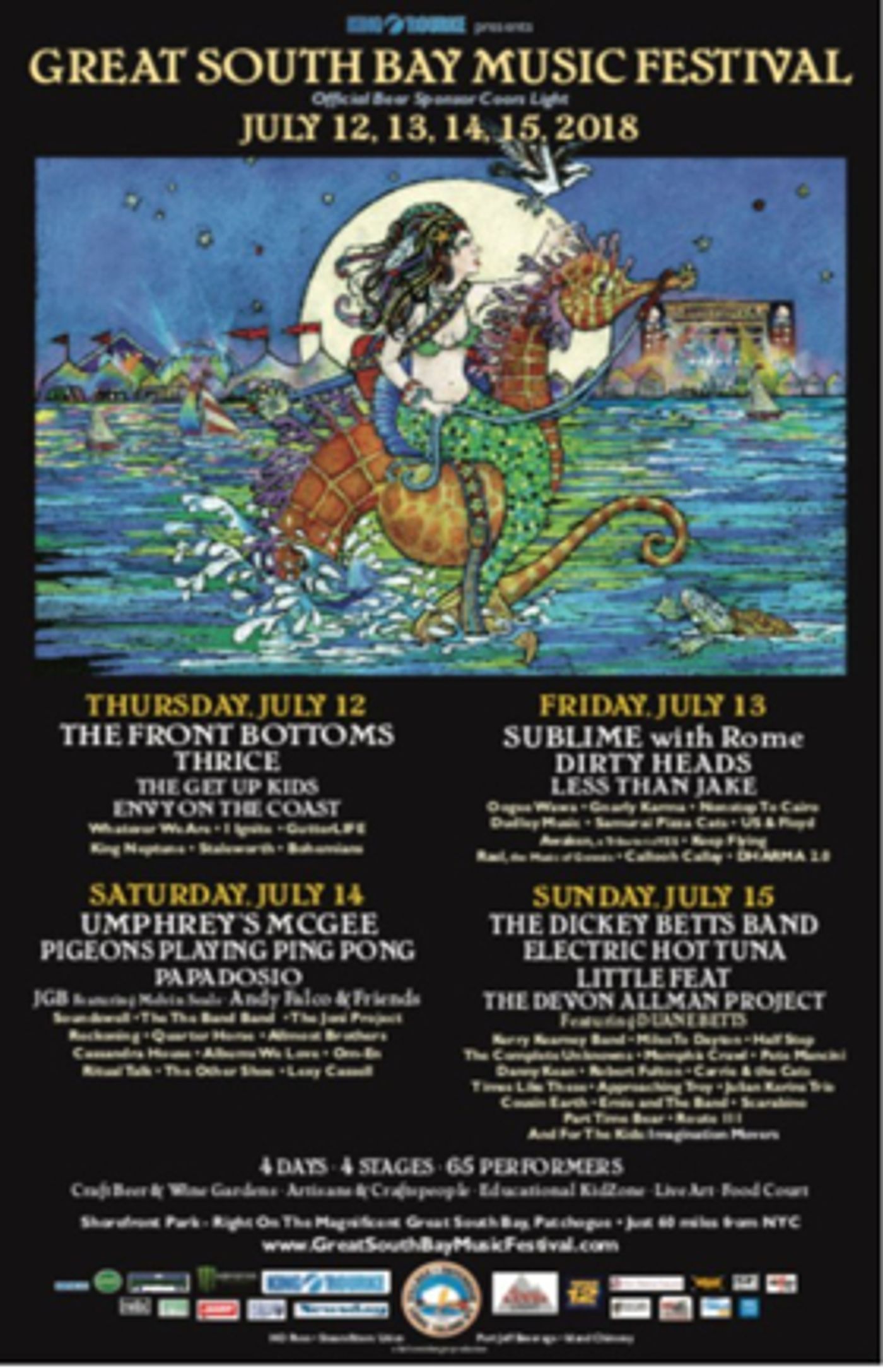 Great South Bay Music Festival 2018 Lineup & Schedule Great South Bay Music Festival 2018 Lineup & Schedule Image
