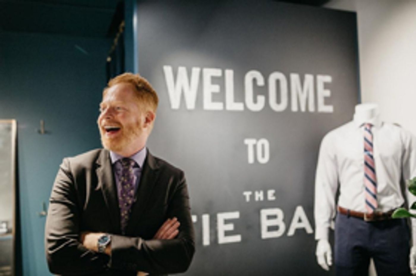 Michael Urie Designs Special TORCH SONG Bow Tie for Jesse Tyler Ferguson's Charity  Image