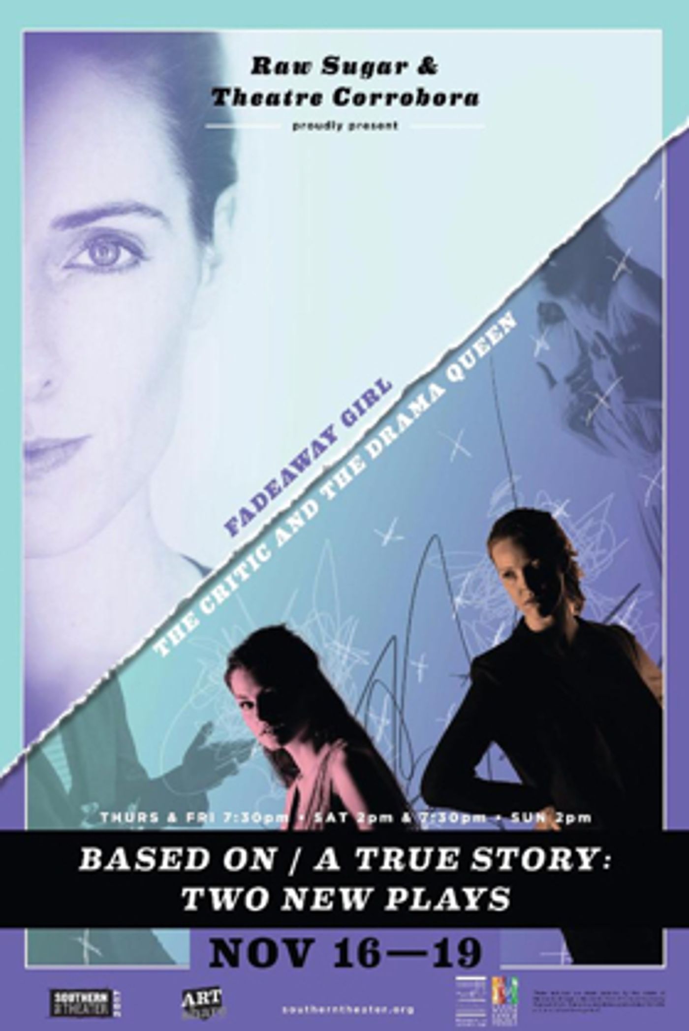 Raw Sugar and Theatre Corrobora Present BASED ON/A TRUE STORY Two Play Event  Image