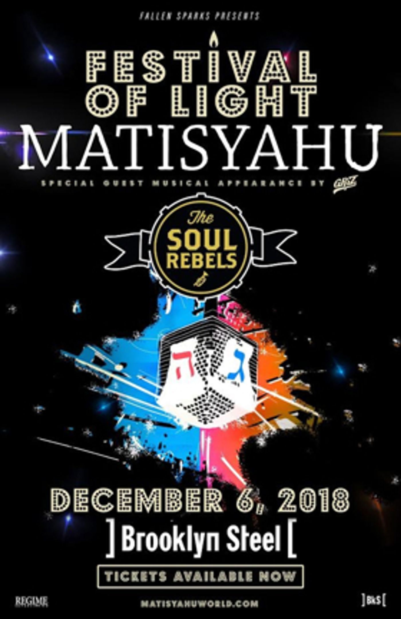Matisyahu Announces His Annual Festival of Light Concert on December 6, 2018 at Brooklyn Steel Matisyahu Announces His Annual Festival of Light Concert on December 6, 2018 at Brooklyn Steel Image