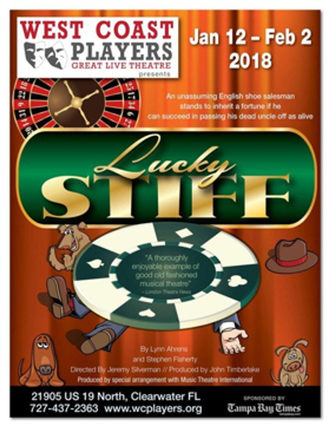 West Coast Players Presents LUCKY STIFF West Coast Players Presents LUCKY STIFF Image