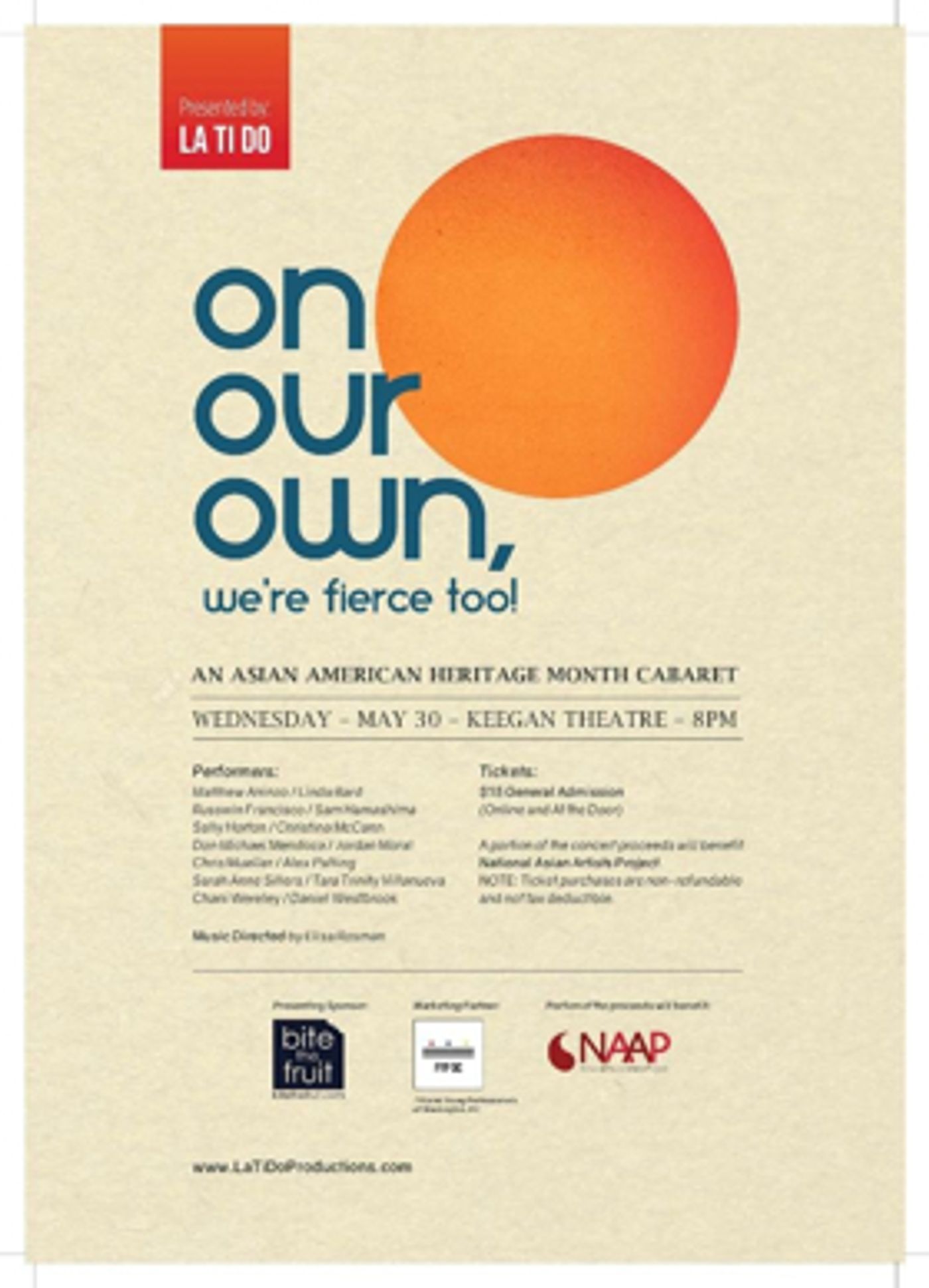 La Ti Do Productions Presents First All Asian American Concert at Keegan Theatre on May 30  Image