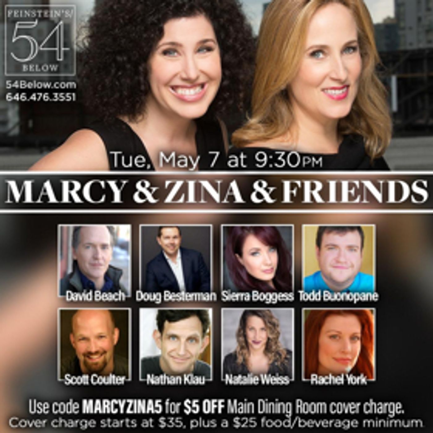 Sierra Boggess, Rachel York, and More Join Marcy Heisler and Zina Goldrich at 54 Below  Image