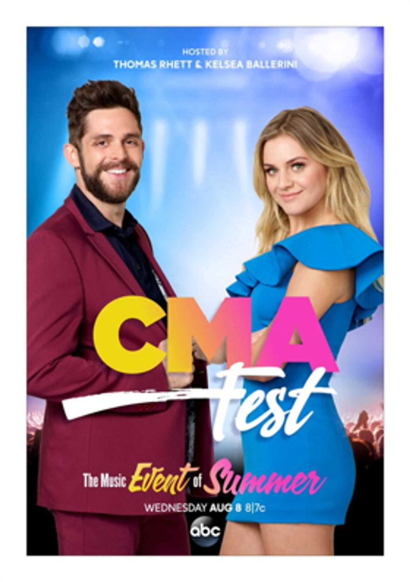 Thomas Rhett and Kelsea Ballerini Return to Host CMA FEST August 8 on ABC  Image