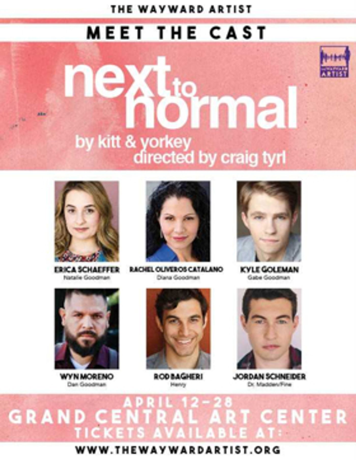 The Wayward Artist Launches Second Season with NEXT TO NORMAL  Image