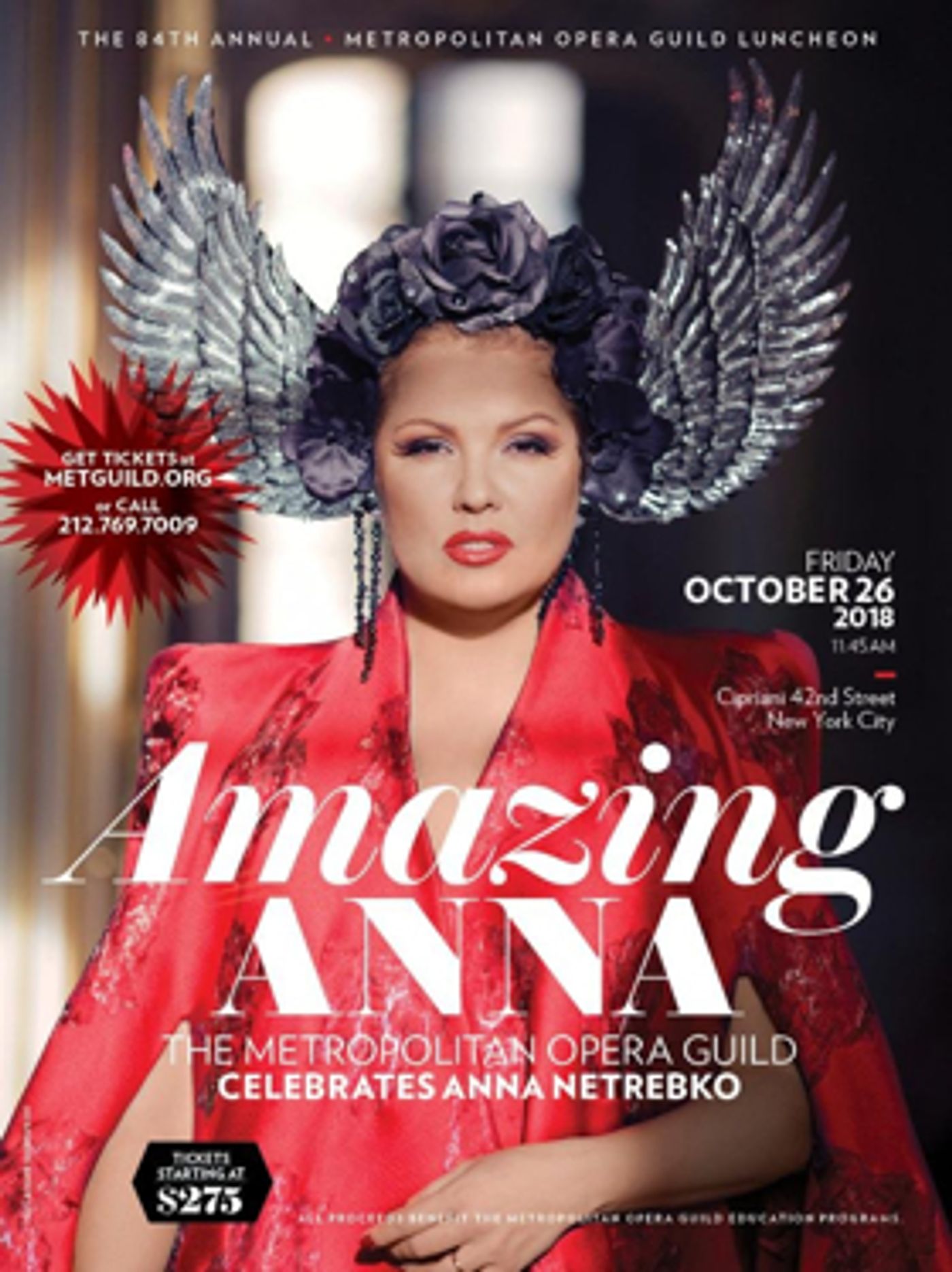 The Metropolitan Opera Guild's 84th Annual Luncheon Will Honor Anna Netrebko  Image