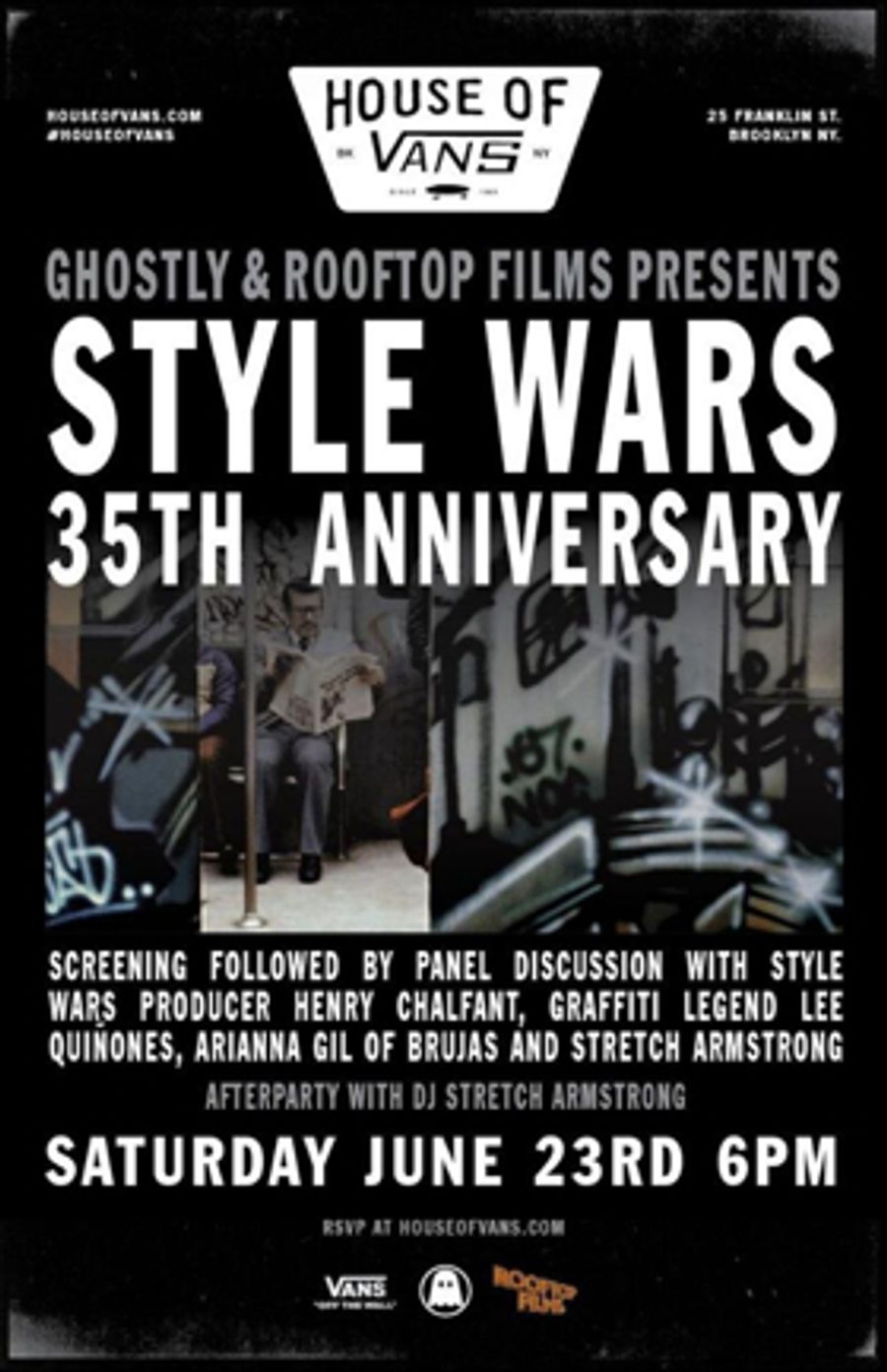 House of Vans Brooklyn Announces Ghostly Workshop + Style Wars Screening With DJ Set from Stretch Armstrong Image