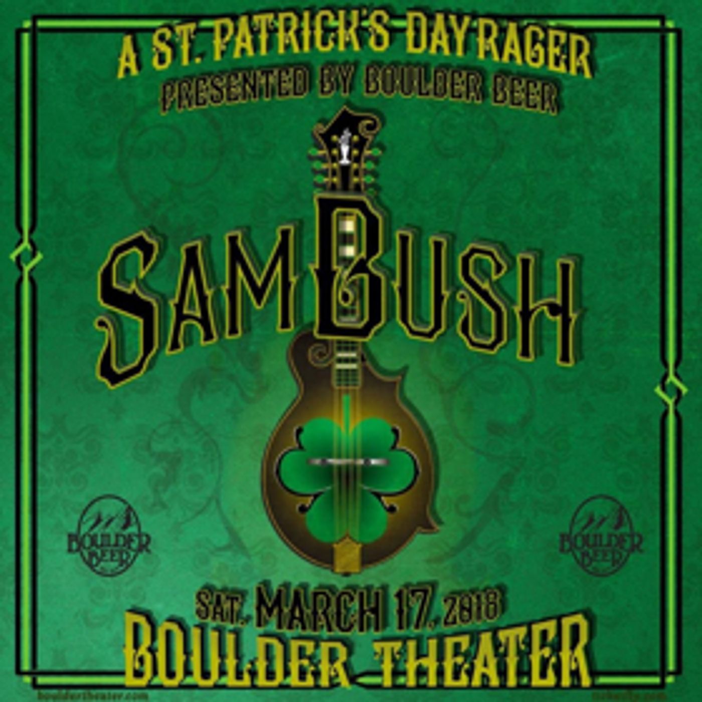 Sam Bush to Throw ST. PATRICK'S DAY RAGER at Boulder Theater  Image