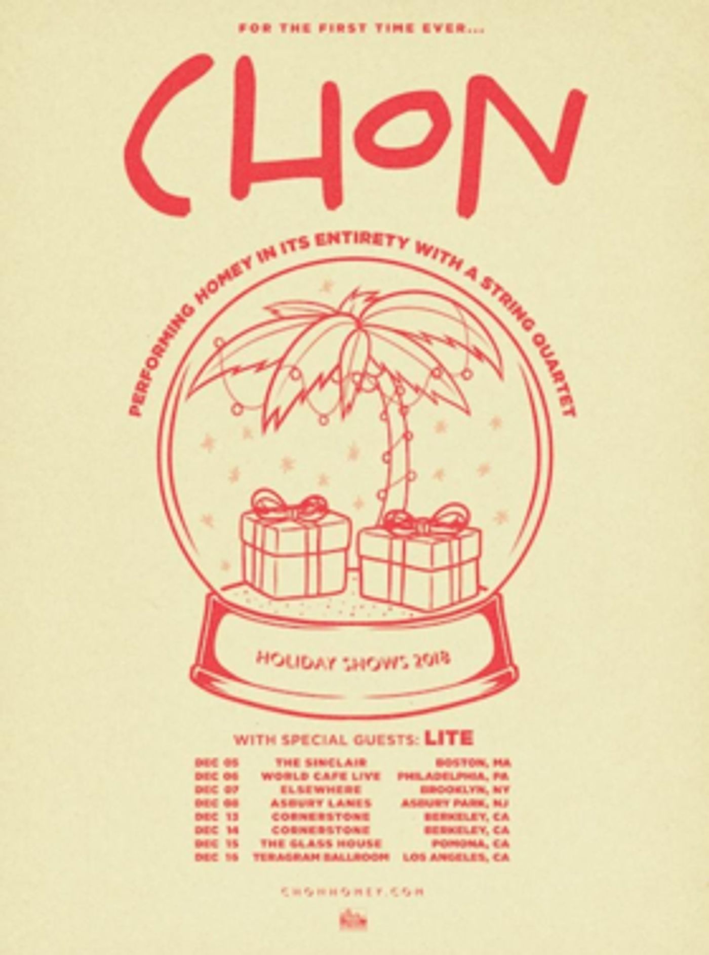 CHON Announces North American Holiday Shows CHON Announces North American Holiday Shows Image