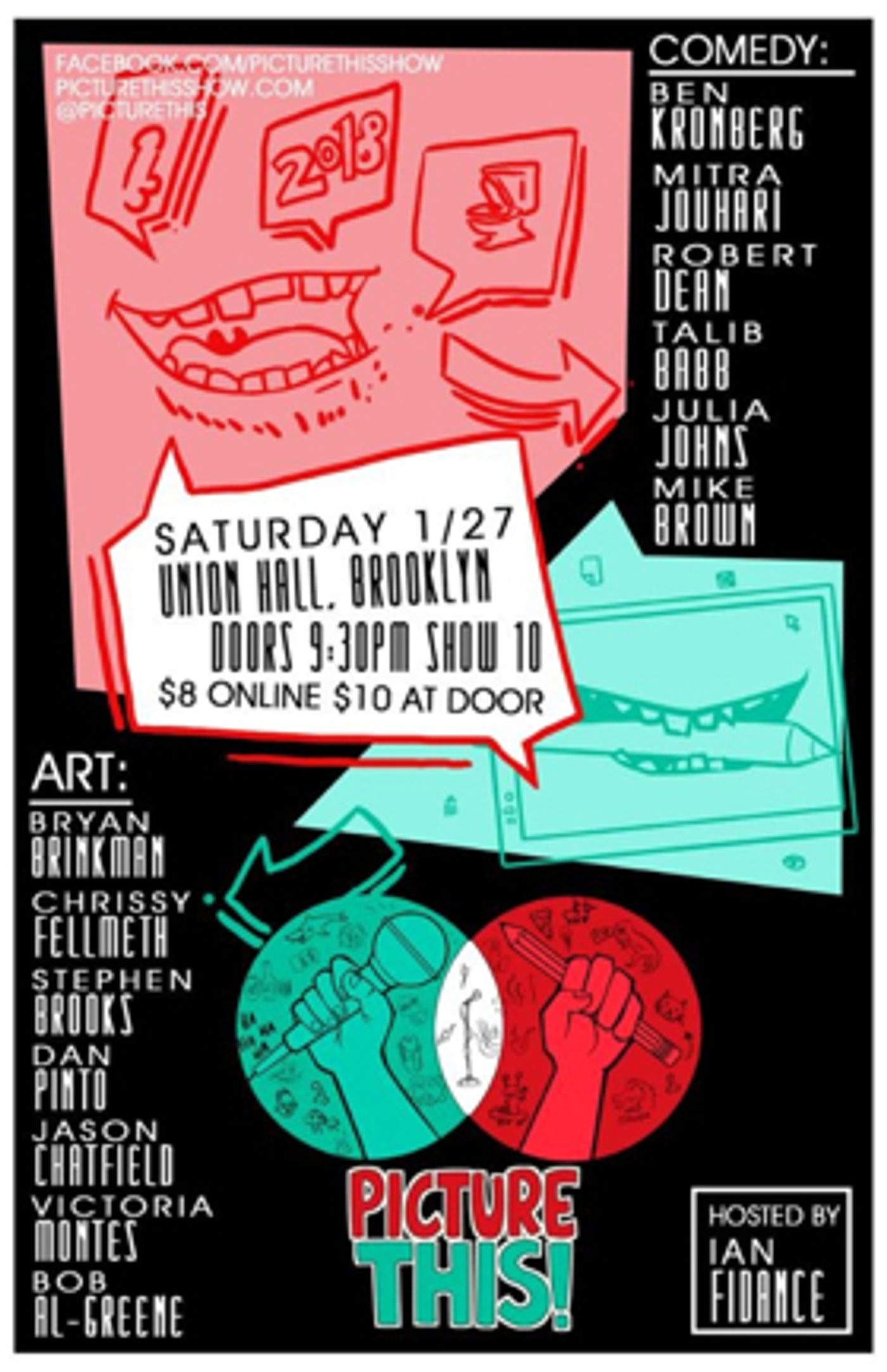 Live Animated Comedy Show PICTURE THIS Comes to Union Hall  Image