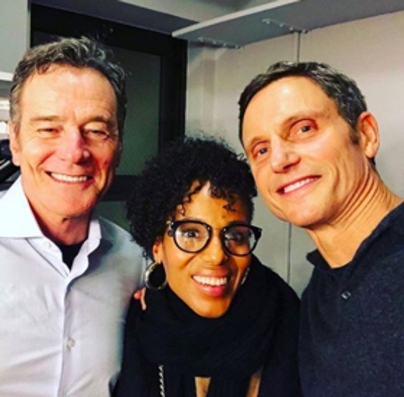 Kerry Washington Visits SCANDAL Co-Star Tony Goldwyn at NETWORK Image