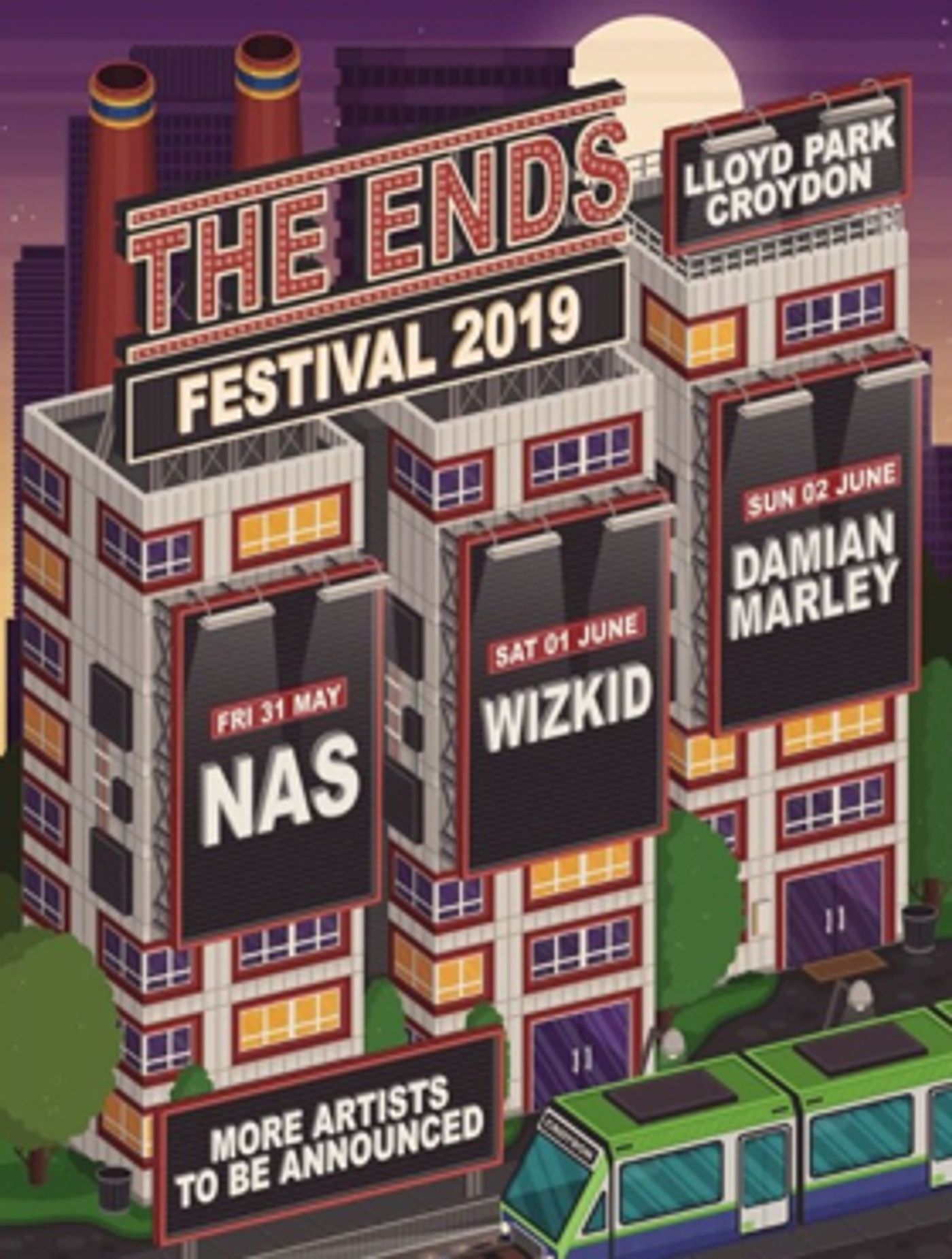 Nas, Wizkid and Damian Marley to Headline the Inaugural The Ends Festival  Image
