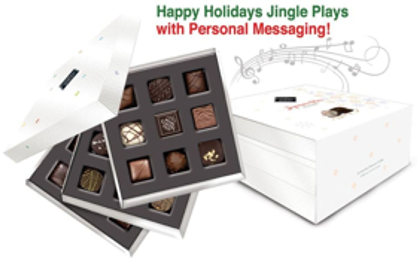 ChocoVoice by MICHEL CLUIZEL is an Inspired Gift of Fine Chocolates with a Jingle or Recorded Message  Image