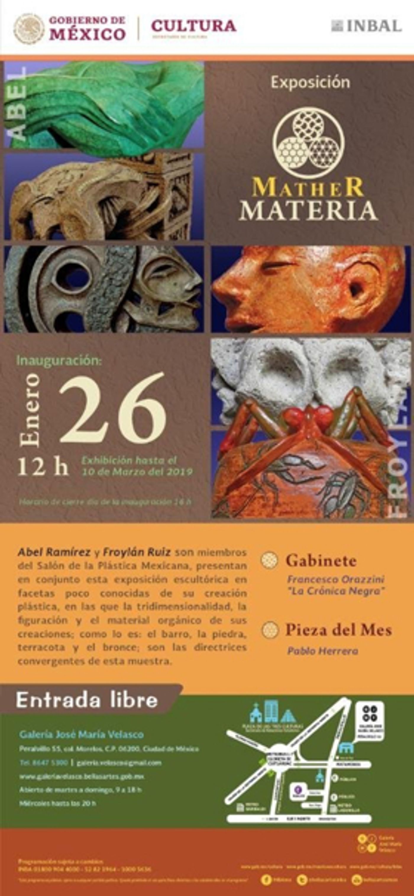 La Galería José María Velasco albergará la exposición escultórica Mather Materia  Image