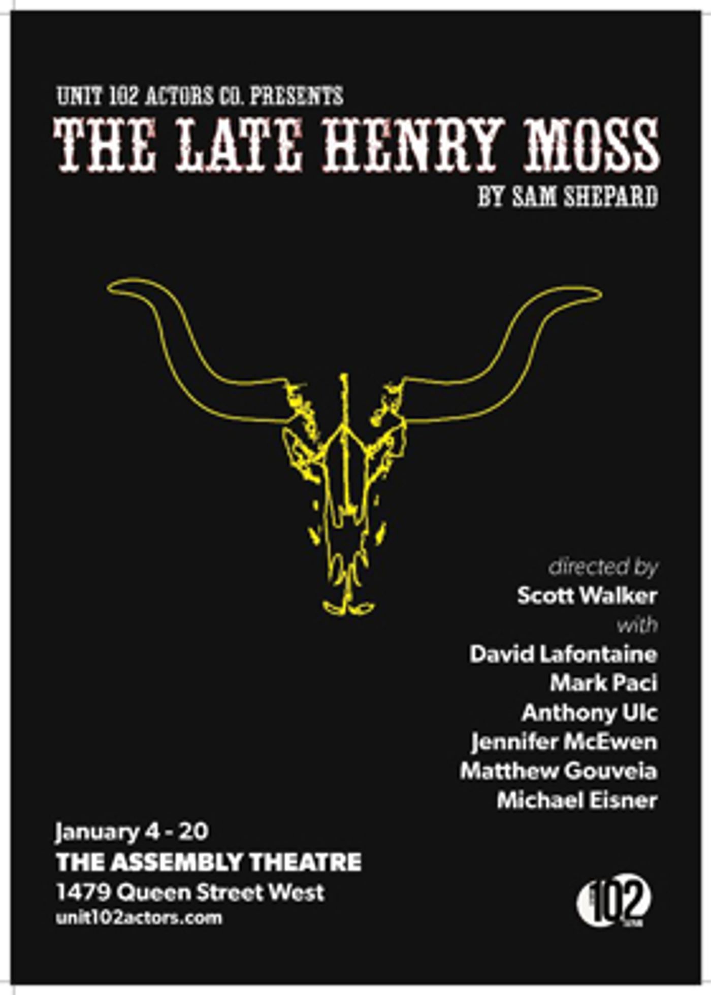 Unit 102 Actors Co. to Stage Sam Shepard's THE LATE HENRY MOSS Image