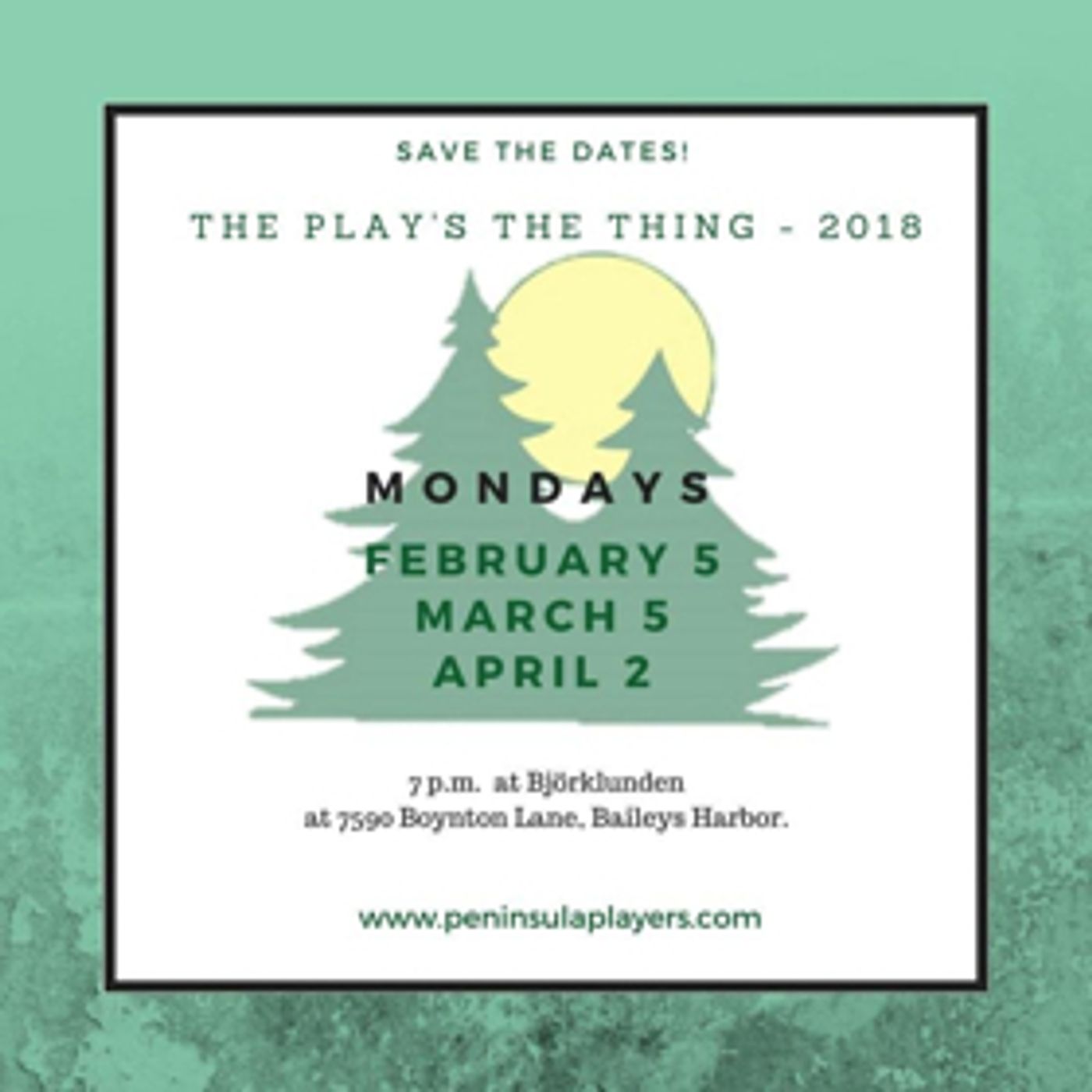 Peninsula Players Announces 2018 Play Reading Series Peninsula Players Announces 2018 Play Reading Series Image