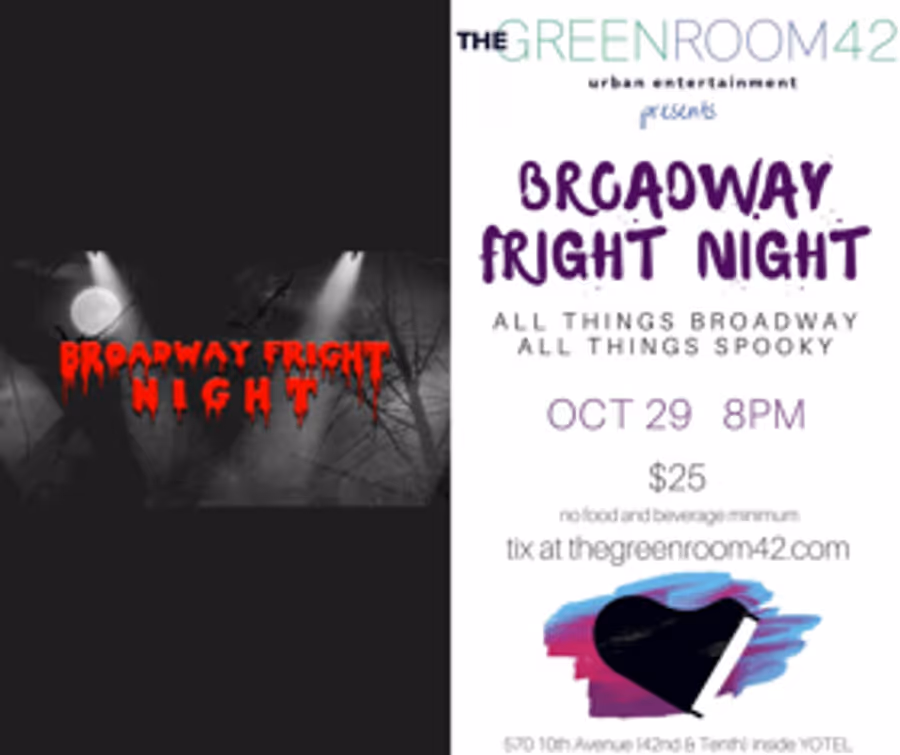 BROADWAY FRIGHT NIGHT to Spook at The Green Room 42 Image