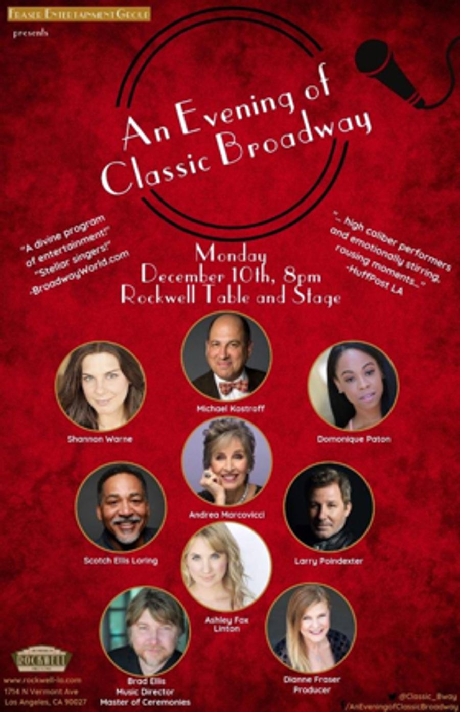 Andrea Marcovicci Will Sing Classic Broadway December 10th at Rockwell Image