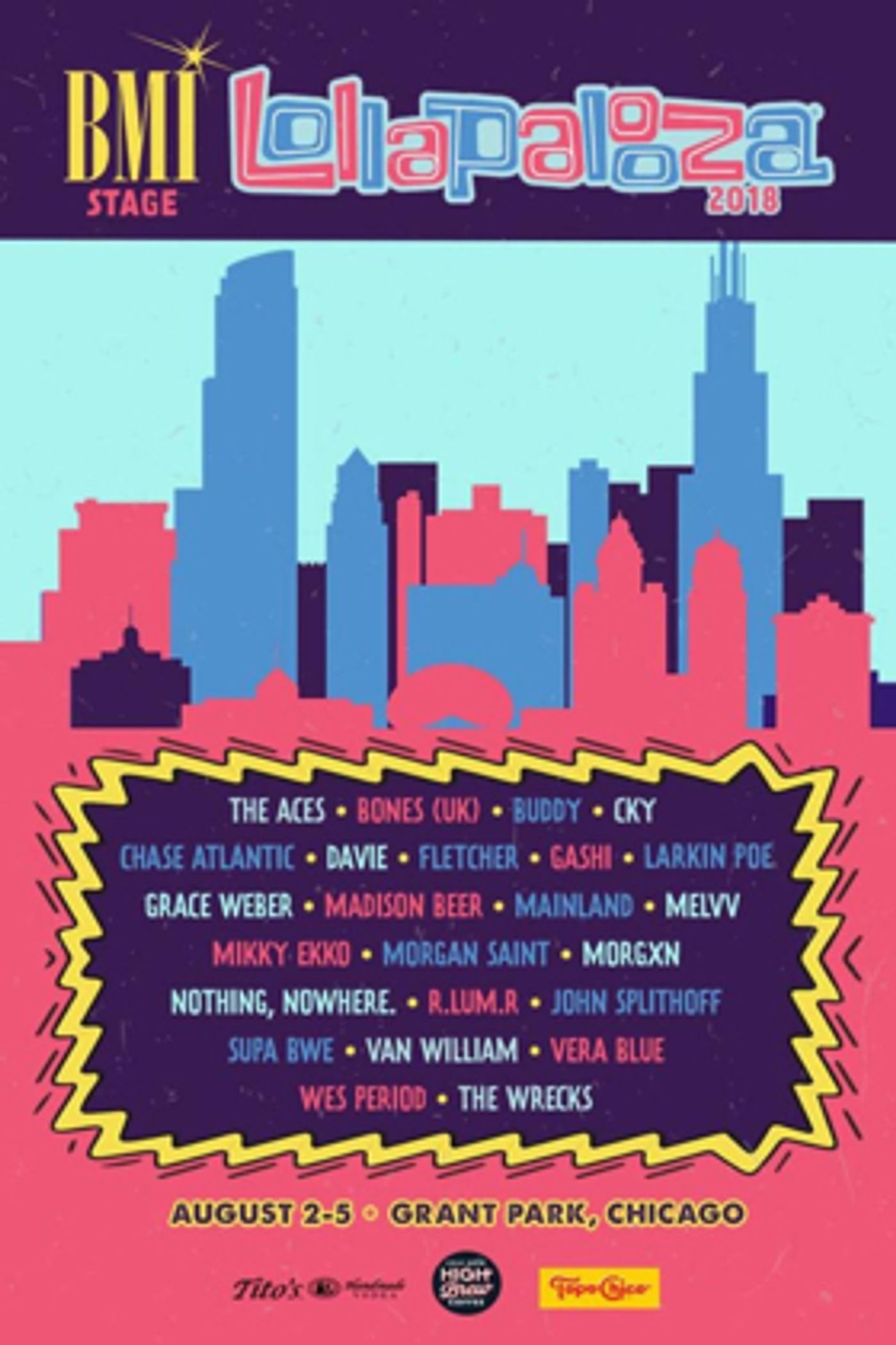 The BMI Stage Returns to Lollapalooza this August The BMI Stage Returns to Lollapalooza this August Image