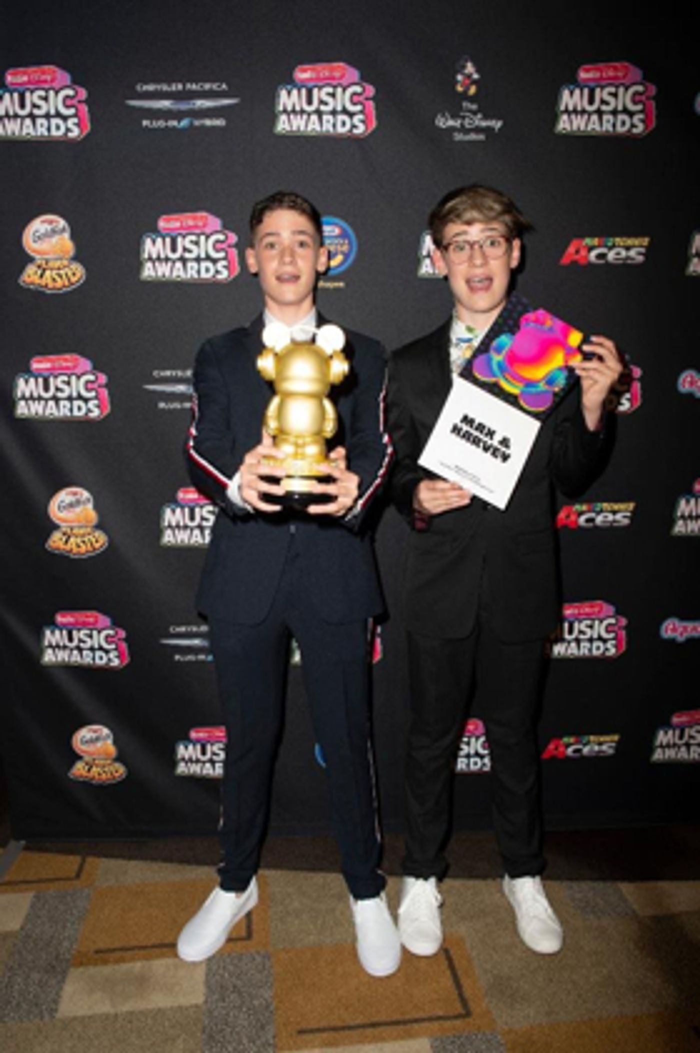Max & Harvey Win Favorite Social Music Artist at the 2018 Radio Disney Music Awards Max & Harvey Win Favorite Social Music Artist at the 2018 Radio Disney Music Awards Image