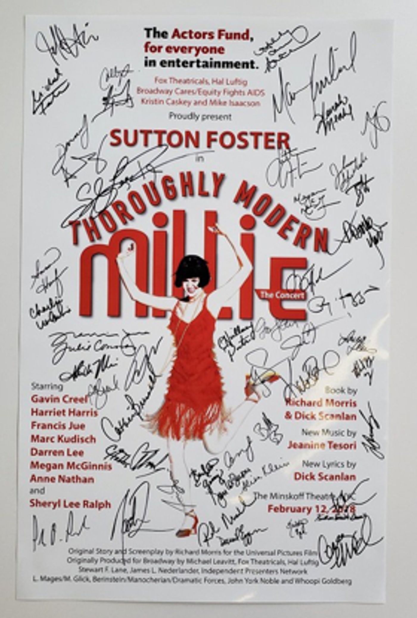 Bid to Win a Signed Poster from the THOROUGHLY MODERN MILLIE Anniversary Concert Bid to Win a Signed Poster from the THOROUGHLY MODERN MILLIE Anniversary Concert Image