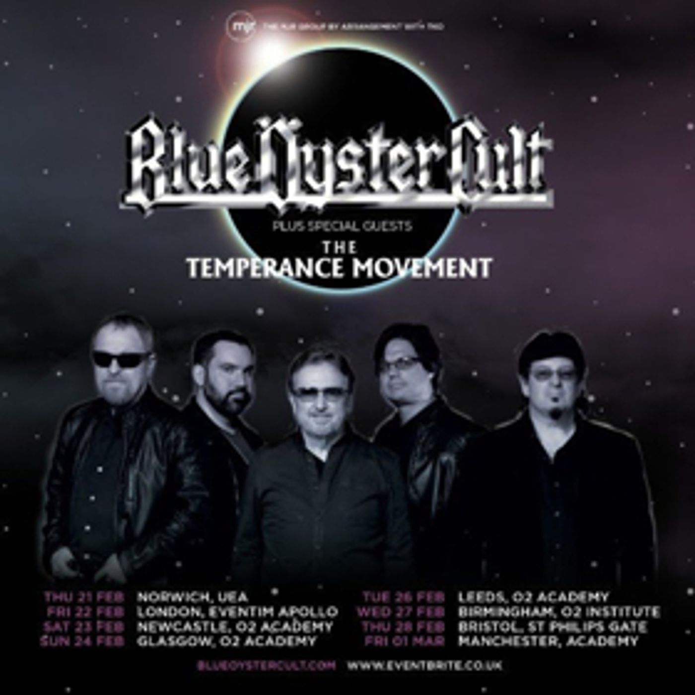 Blue Oyster Cult Announce UK Tour With The Temperance Movement Blue Oyster Cult Announce UK Tour With The Temperance Movement Image