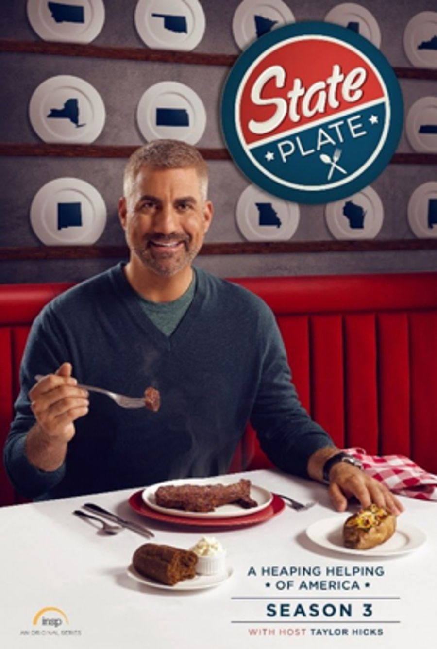 INSP Announces Premiere Date for 3rd Season of Taylor Hicks Hosted Culinary-Travel Series STATE PLATE Image