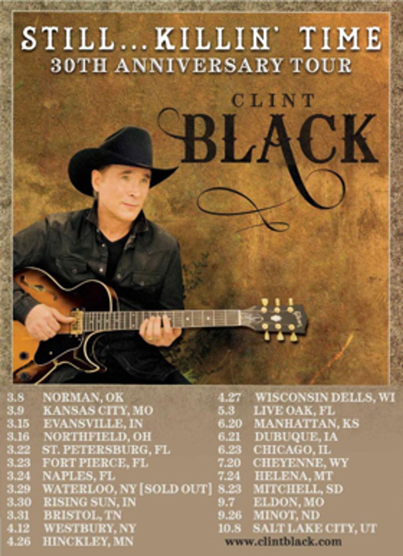Clint Black Announces 'Still Killin' Time' Tour Dates Clint Black Announces 'Still Killin' Time' Tour Dates Image